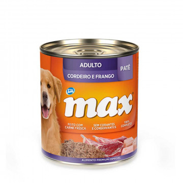 Lata Max Cães Adultos Sabor Cordeiro e Frango - 280g